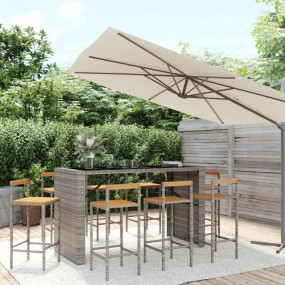 Garden Bar Set Grey