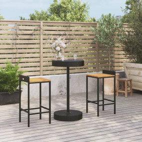 Garden Bar Set Black