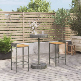 Garden Bar Set Gray