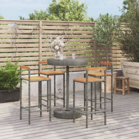 Garden Bar Set Grey