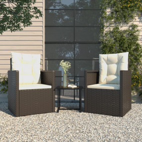 Outdoor Lounge Set Black