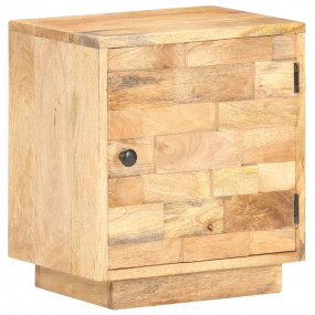 Bedside Cabinet Natural wood color Solid mango wood Com...