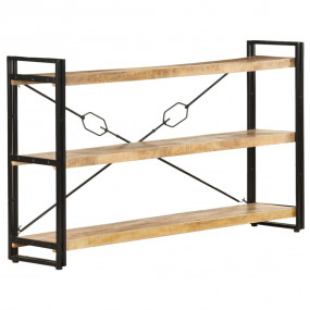 Bookcase Natural Mango Wood Solid Mango Wood and Powder...
