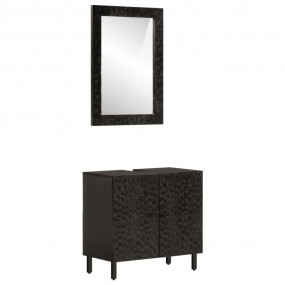 Bathroom Cabinet Set Black
