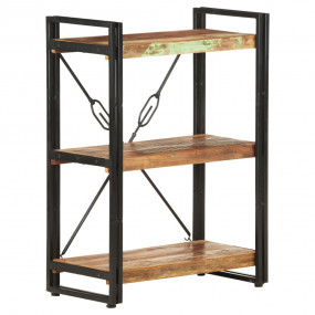 Bookcase Mixed color finish Solid reclaimed wood, powde...