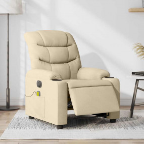 Electric Massage Recliner Chair Cream