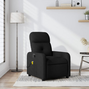 Massage Recliner Chair Black Polyester, Metal, Plywood ...