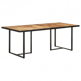 Dining Table Natural wood and black