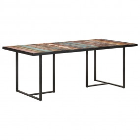 Dining Table Multicolor Solid reclaimed wood 78.7 x 39....