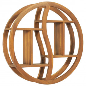 Wall Shelf Natural Teak Solid Teak Wood Medium Decorati...