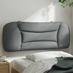 Headboard Cushion Light Gray Fabric (100% polyester)