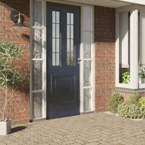 Window Film Set of 4 Frosted PVC 23.6 x 196.9 in