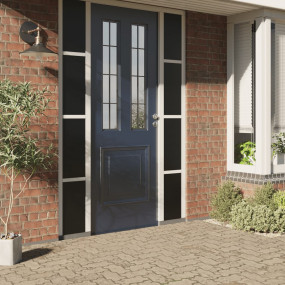 Window Film Set of 4 Frosted PVC 35.4 in x 196.9 in Pat...