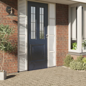 Window Film Set of 2 Frosted PVC 35.4 in x 196.9 in Pat...