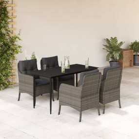 Garden Dining Set Grey