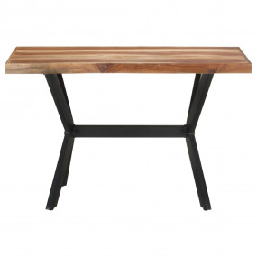 Dining Table Honey Solid Acacia Wood, Rubberwood, Powde...
