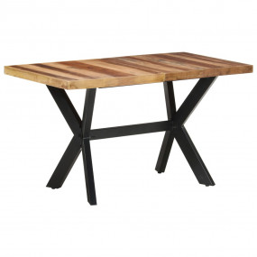 Dining Table Honey Solid Acacia wood 55.1 x 27.6 x 29.5...