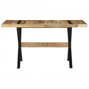 Dining Table Natural Mango Wood Rough Mango Wood, Powde...