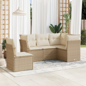 Garden Sofa Set Beige, Cream White