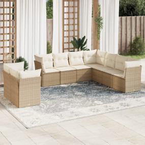 Garden Sofa Set Beige, Cream White