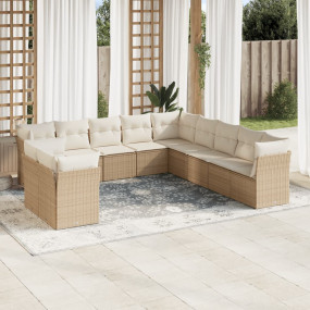 Garden Sofa Set Beige, Cream White