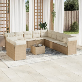 Garden Sofa Set Beige, Cream White