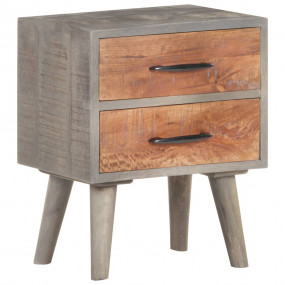 Bedside Cabinet Grey and honey brown