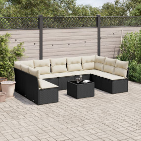 Garden Sofa Set Black