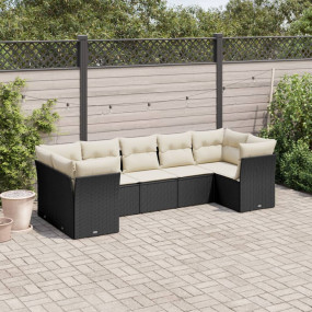 Garden Sofa Set Black