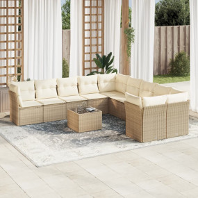 Garden Sofa Set Beige, Cream