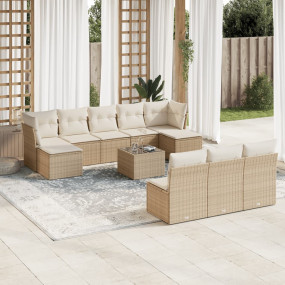 Garden Sofa Set Beige, Cream White
