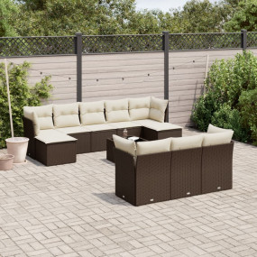 Garden Sofa Set Brown PE rattan Modular Garden Sofa Set