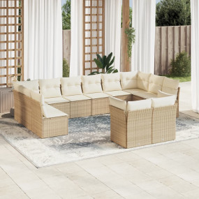 Garden Sofa Set Beige, Cream White