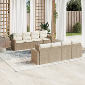 Garden Sofa Set Beige, Cream White