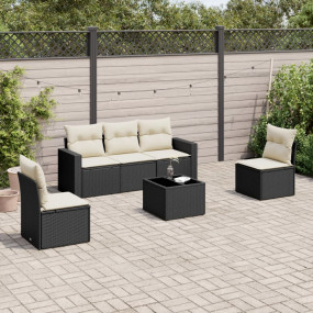 Garden Sofa Set Black