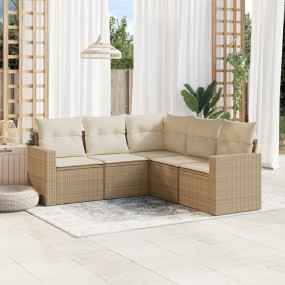 Garden Sofa Set Beige, Cream White