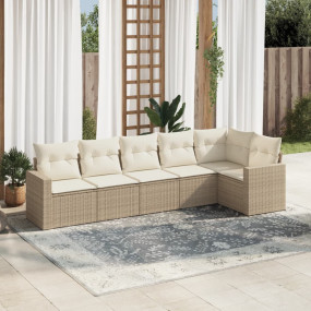 Outdoor Sofa Set Beige, Cream White