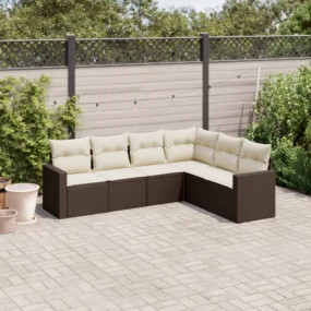 Garden Sofa Set Brown