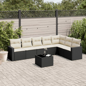 Garden Sofa Set Black
