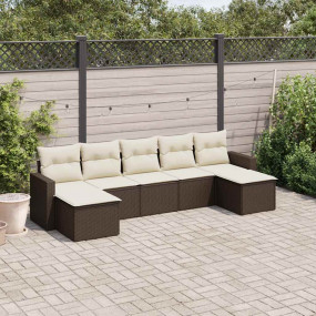 Garden Sofa Set Brown