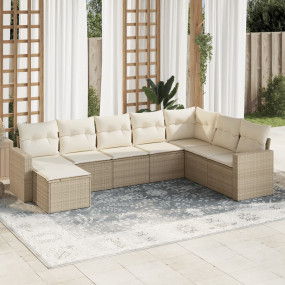 Garden Sofa Set Beige, Cream White