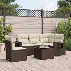 Garden Sofa Set Brown