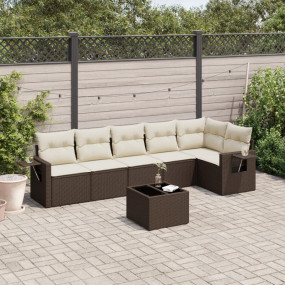 Garden Sofa Set Brown