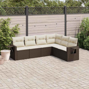 Garden Sofa Set Brown