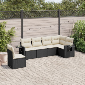Garden Sofa Set Black for sofa, cream white for cushion...