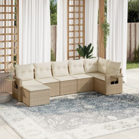 Garden Sofa Set Beige, Cream white