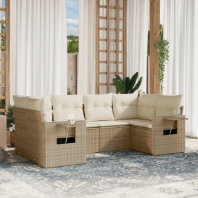 Garden Sofa Set Beige, Cream White