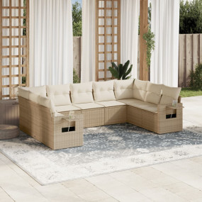 Garden Sofa Set Beige, Cream White
