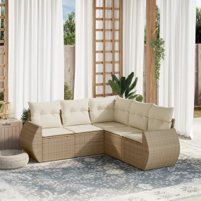 Garden Sofa Set Beige, Cream White