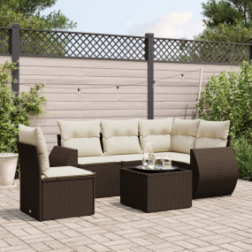 Garden Sofa Set Brown